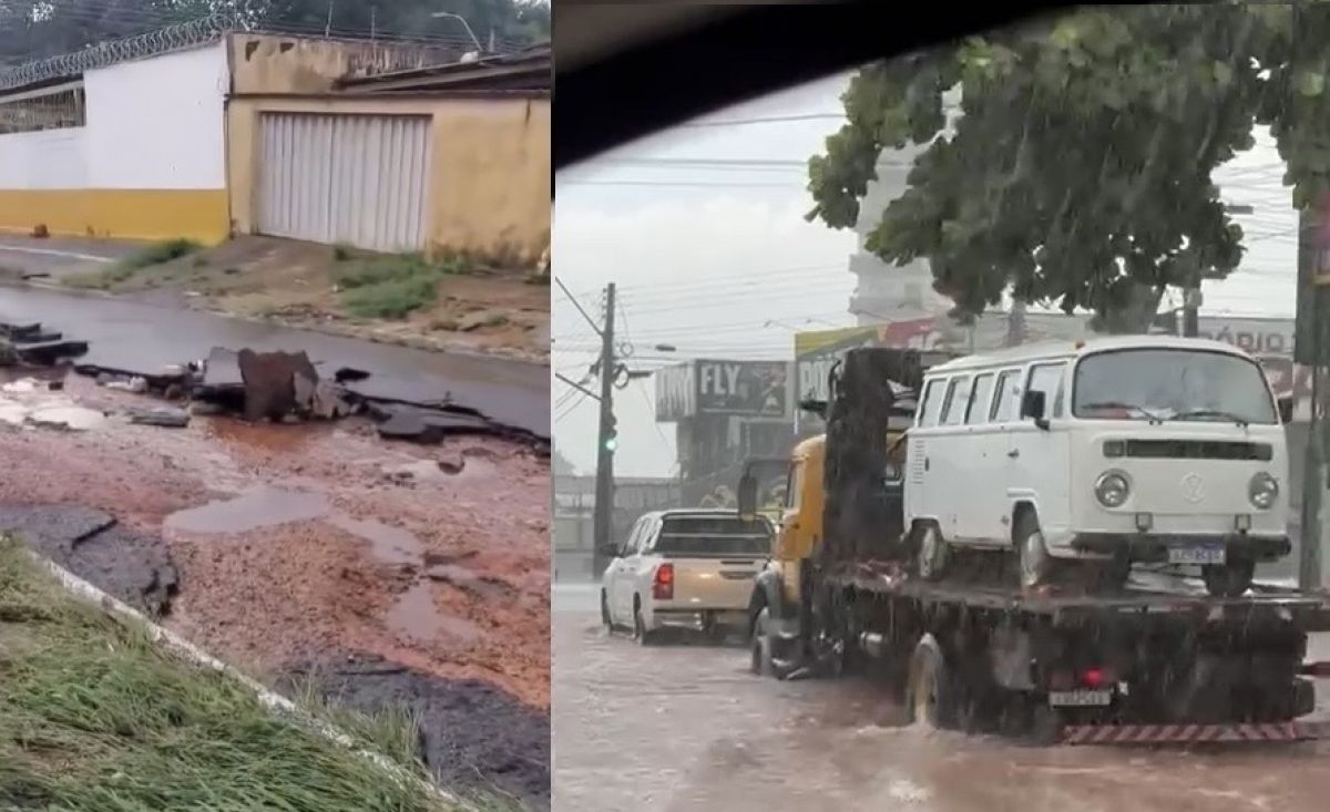 Sem prefeito, Goiânia amanhece contando os prejuízos das chuvas
