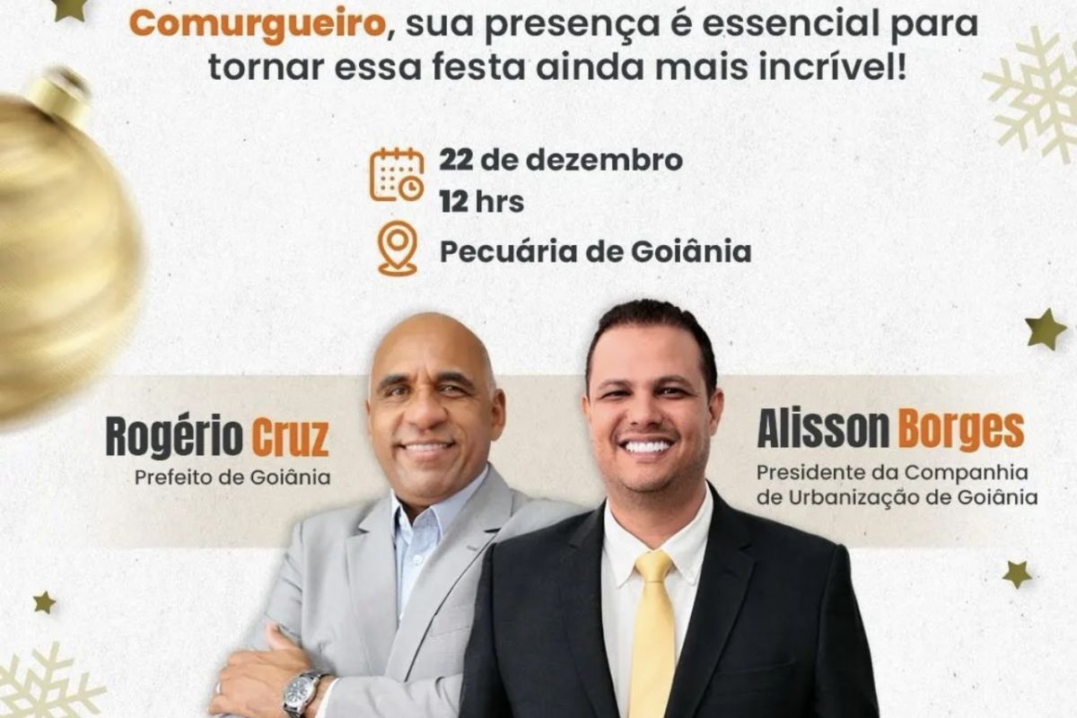 Comurg marca confraternização com presença de Rogério Cruz, sua maior ameaça