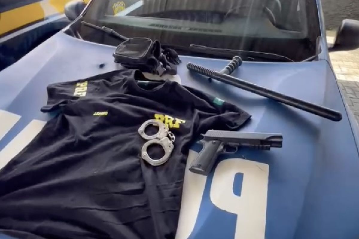 Falso policial federal é preso com imitação de arma de fogo em Goiânia