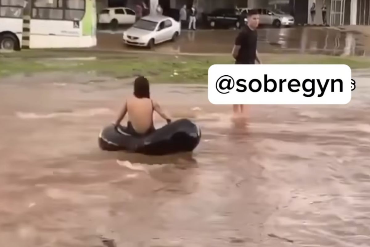 Vídeo com imagens do caos em Goiânia em dias de chuva viraliza nas redes 