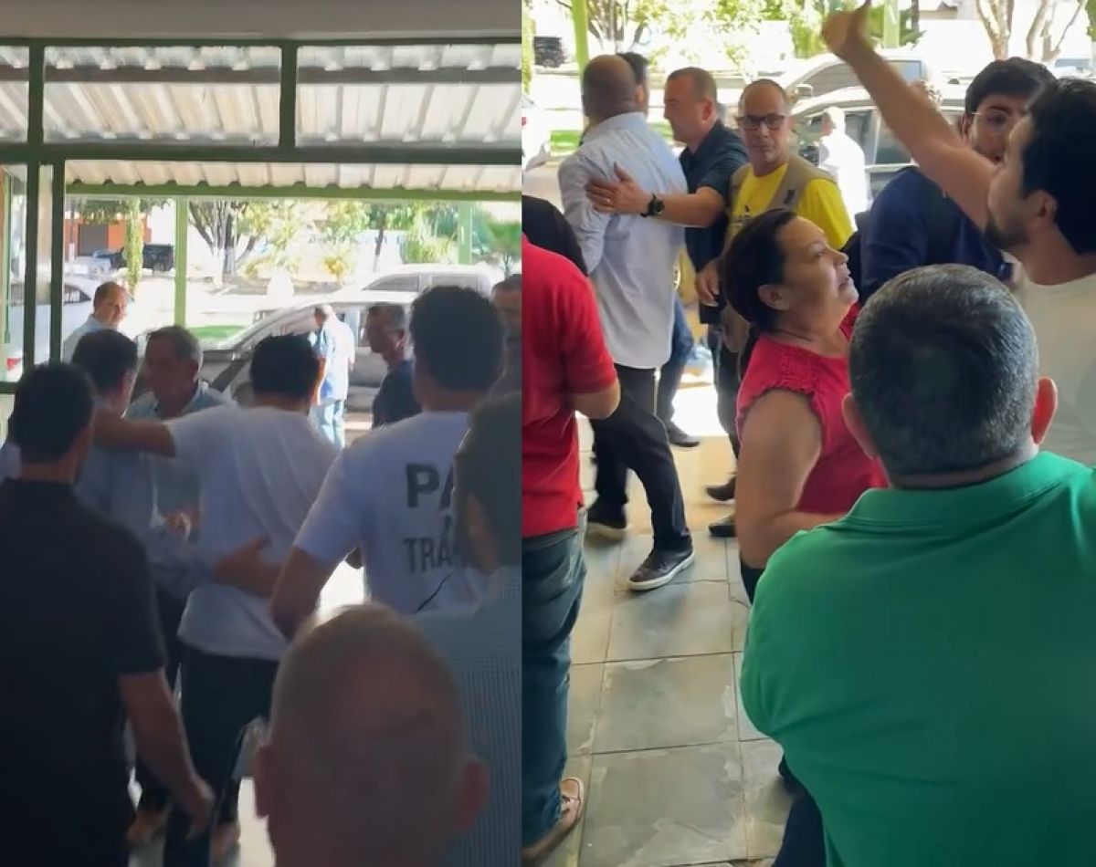 Confusão marca agenda de Marconi Perillo na Câmara de Nova Glória