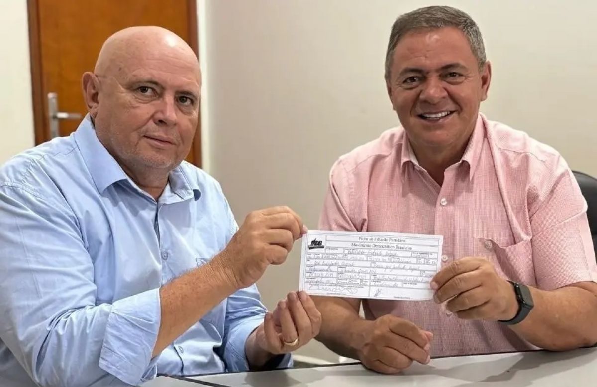 Prefeito de Castelândia deixa PSD e se filia ao MDB para apoiar Daniel Vilela