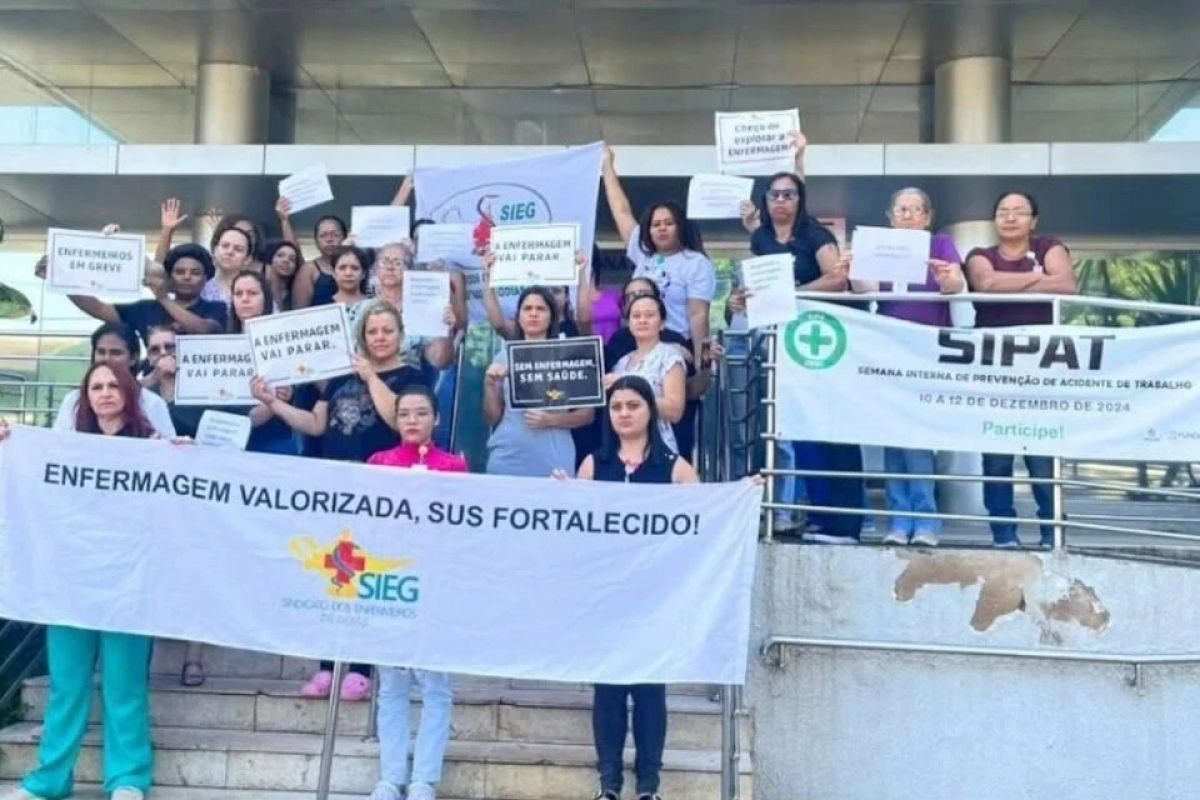 Enfermeiros de maternidades públicas de Goiânia entram em greve por falta de pagamento