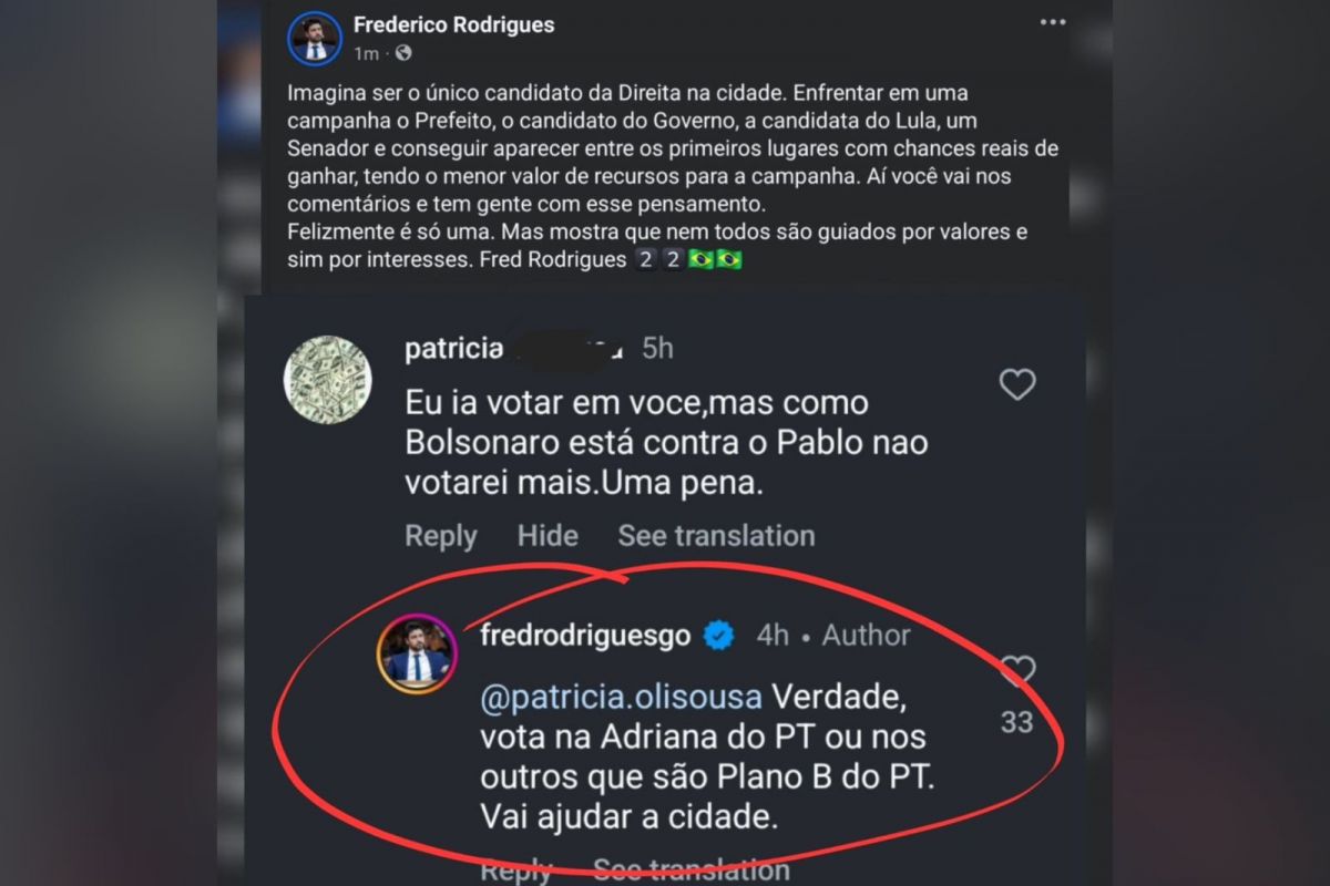 Fred Rodrigues segue agredindo eleitores e ainda posta a agressão nas redes