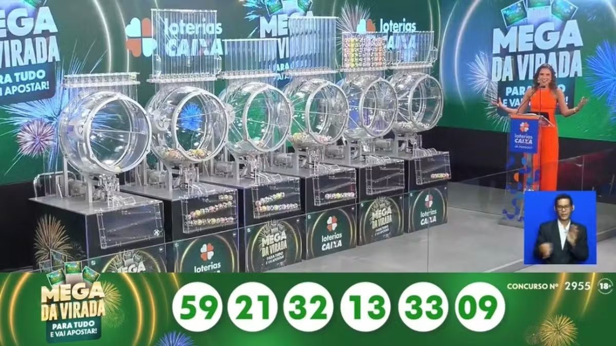 Mega da Virada 2025 tem seis ganhadores e paga prêmio recorde de R$ 1,09 bilhão