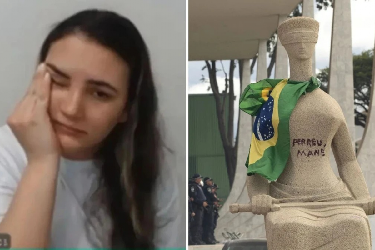 PGR pede prisão domiciliar para Débora, que pichou estátua do STF em atos golpistas