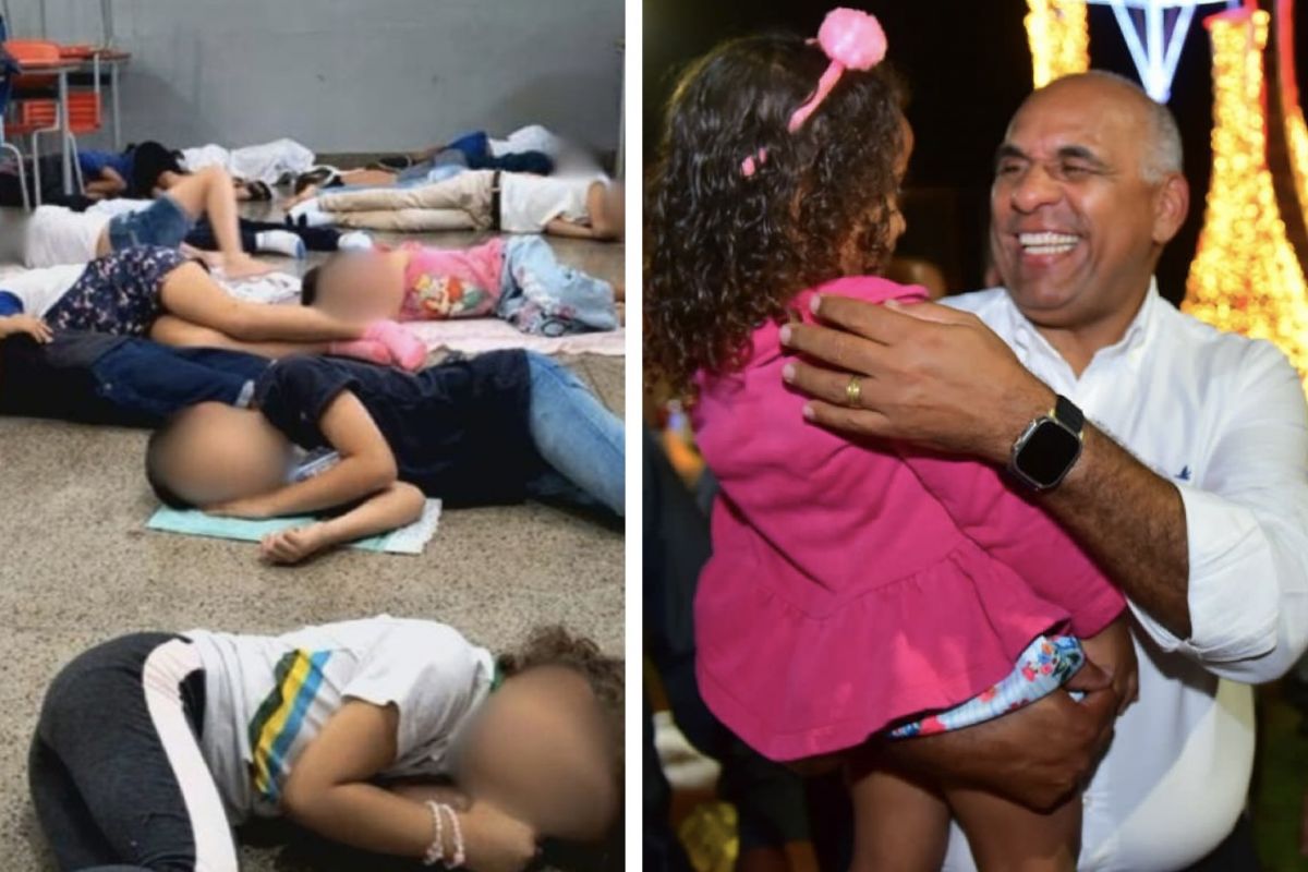 Crianças dormindo no chão em Cmei é a ‘pá de cal’ na combalida imagem de Rogério Cruz