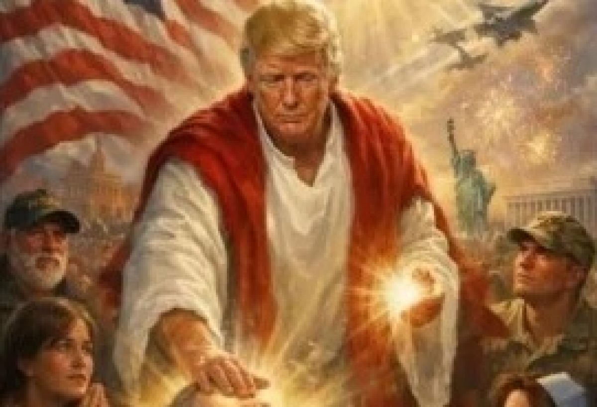Após criticar o papa, Trump publica imagem vestido de Jesus Cristo