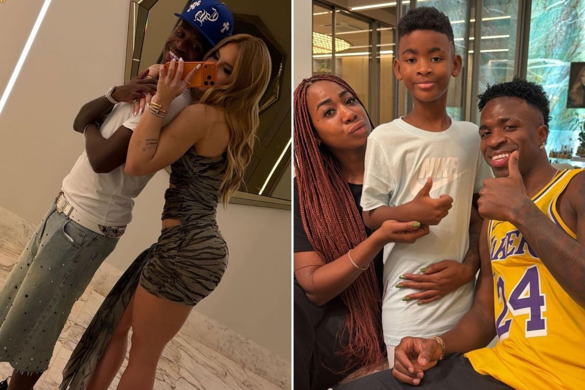 Vini Jr. passa férias em Goiânia ao lado de Virginia